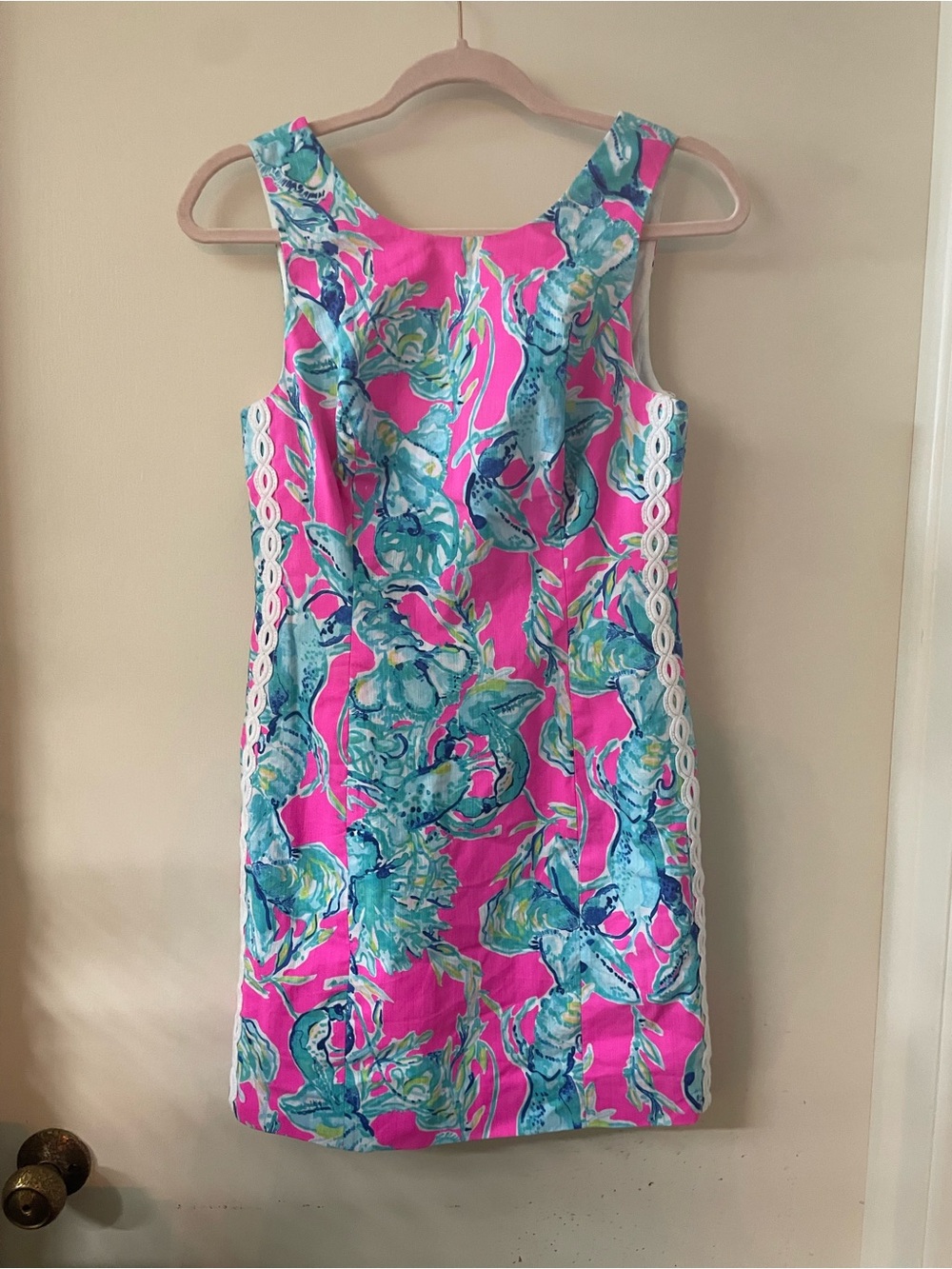 Lilly Pulitzer Mila Shift Dress Lobsters In Love Size 2